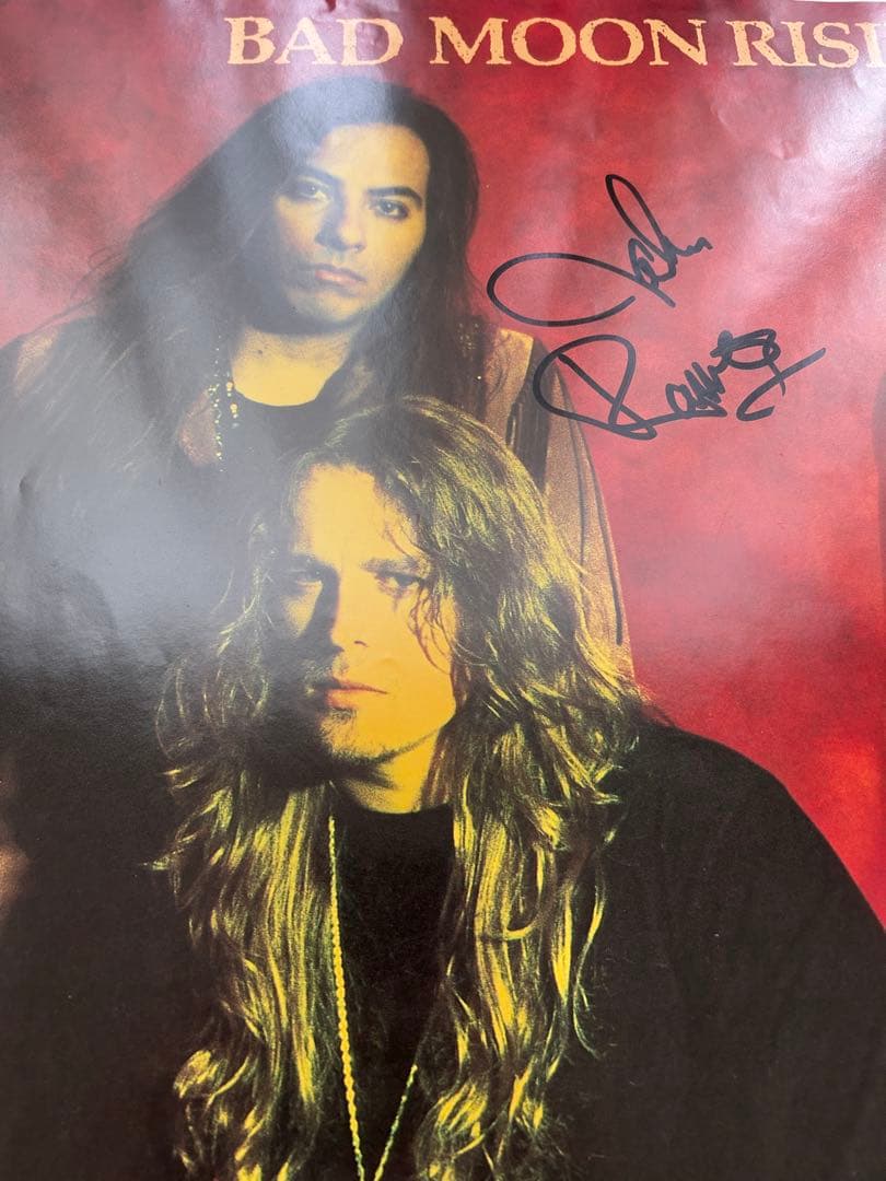 【BAD MOON RISING】直筆サイン入り ポスター+ アルミフレーム付