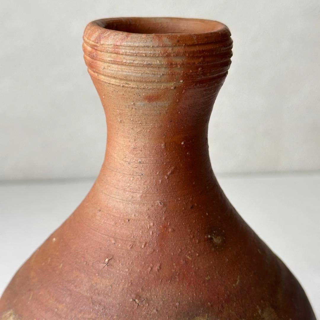 金重道明 備前 花器 徳利花入 共箱