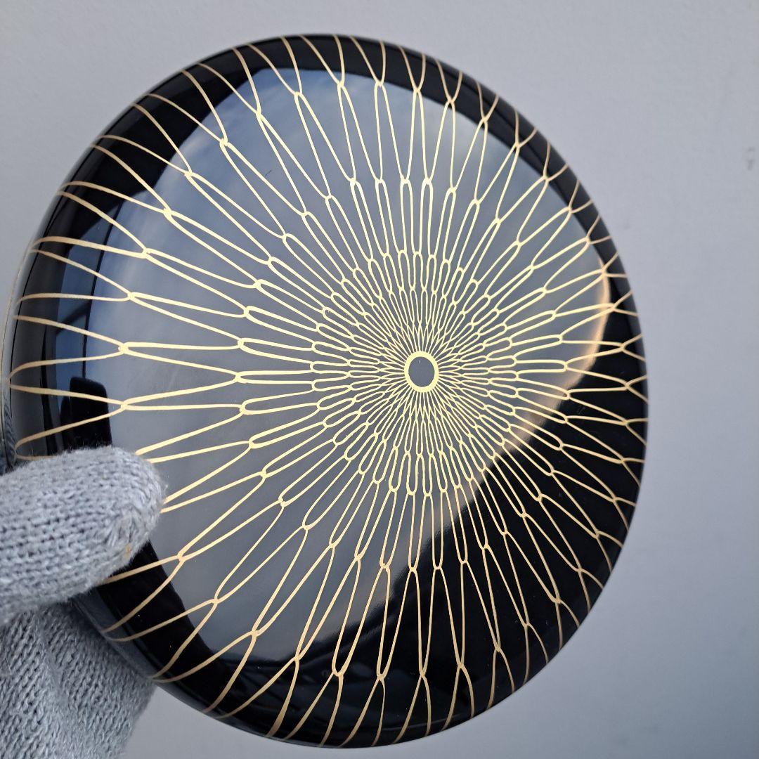 【京都平安　象彦　黒網目\"食籠】　天然木製　未使用/長期保管品