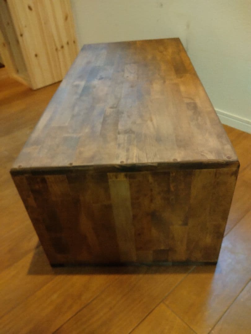 木製　ハンドメイド　オーダー　日の字　ワトコオイル　棚　水槽台　シェルフ