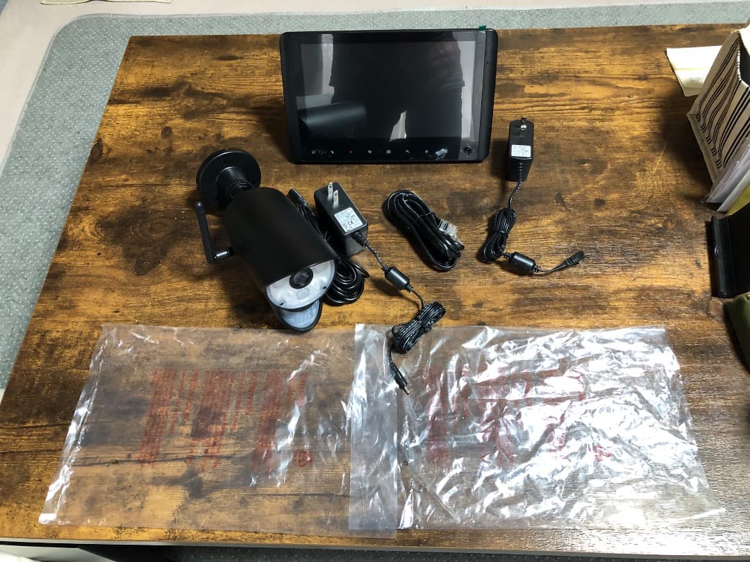 NSK NS-101W モニター&センサーライト機能付カメラセット