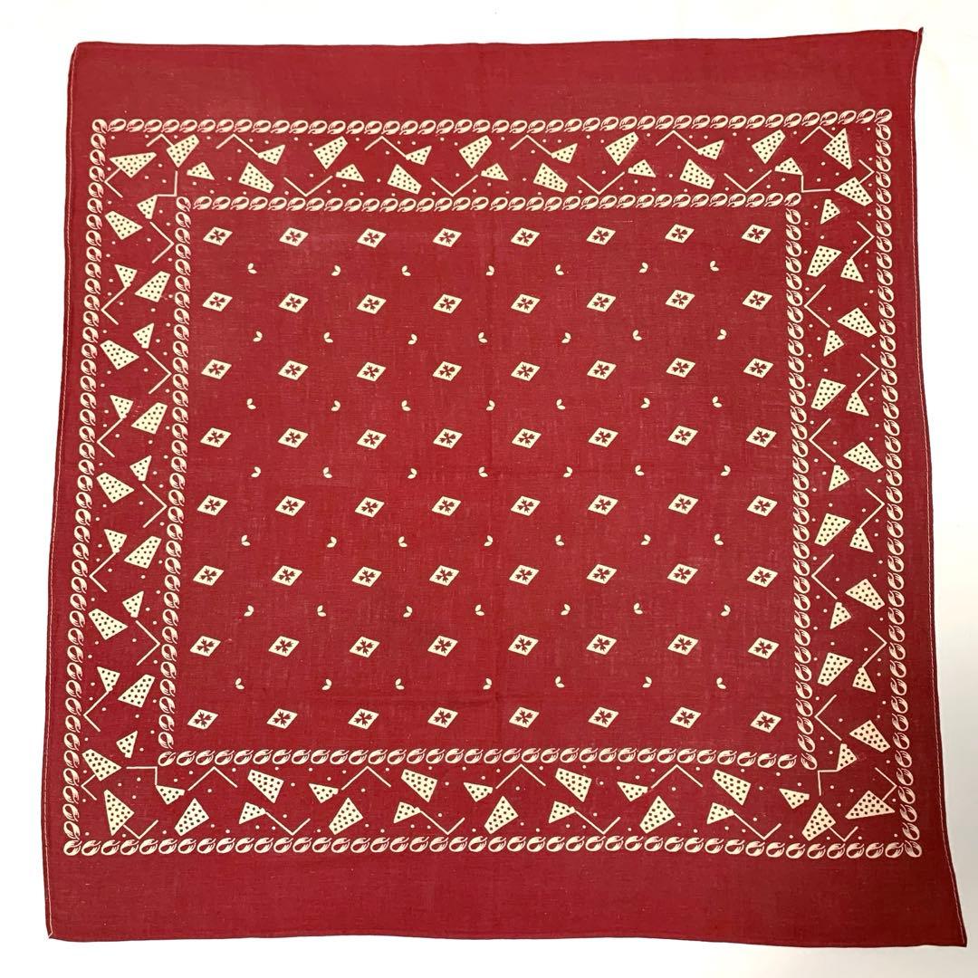 【スペシャル！】〜30年代 両耳大判 ヴィンテージバンダナ #37