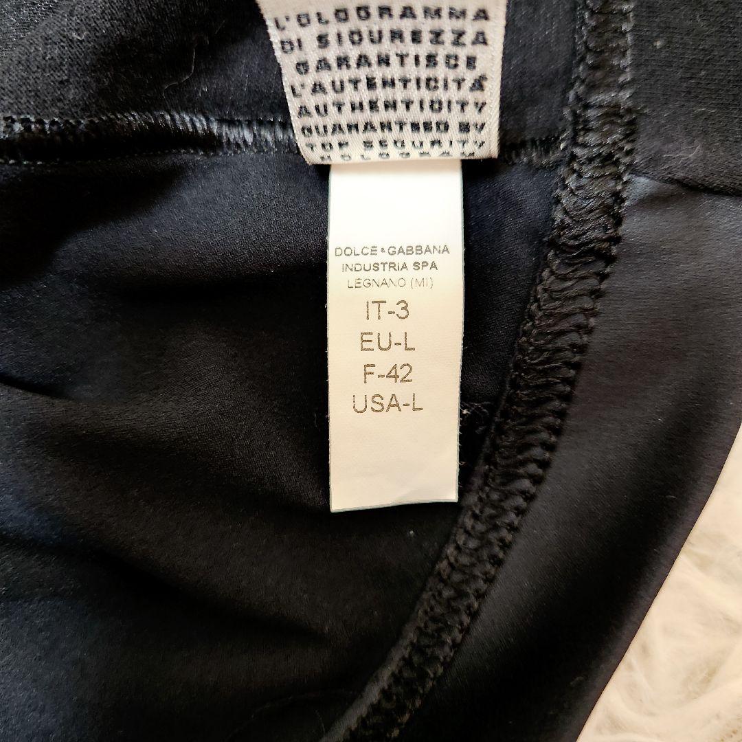 【未使用級】DOLCE&GABBANA ブランドロゴ タンクトップ 黒 42 L
