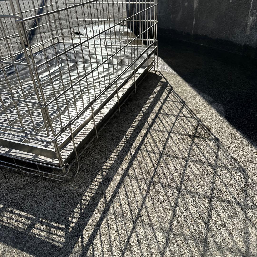 ハチコウ ステンレス製PRO-ケージペット用 犬用 ケージ　短面扉　市瀬　LL