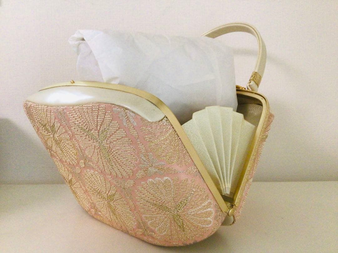 京都和装小物 成人式 西陣 特選最高級 バッグと3枚芯草履セット L寸 未使用品