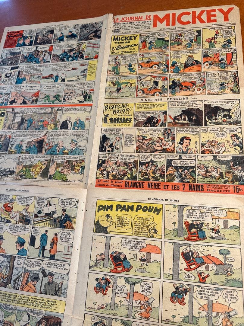 ビンテージMICKEY Le Journal de Mickey 1938年