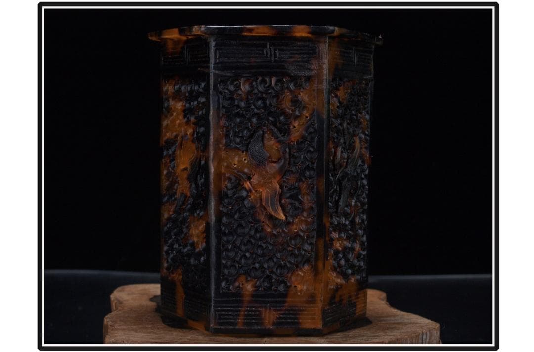 骨董市仕入れ品　中国明時代の珍しい筆箱　 激安骨董品 DE1435B18-4