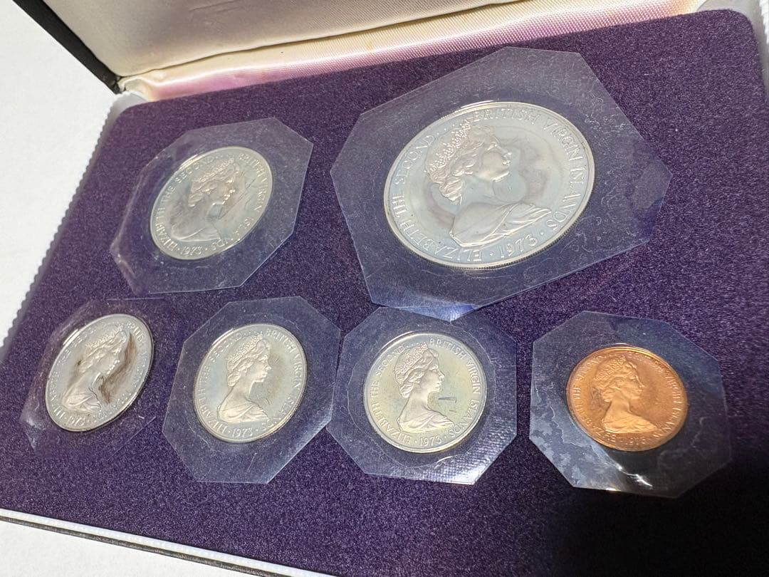 【銀貨保証】極美品　ヴァージン諸島 プルーフ貨幣セット 1ドル銀貨含　SV925