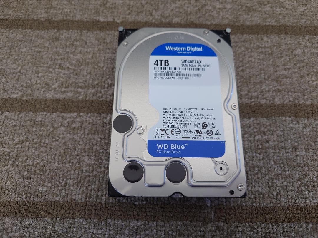 外付けハードディスク・ドライブ Western Digital WD40EZAX 4TB HDD