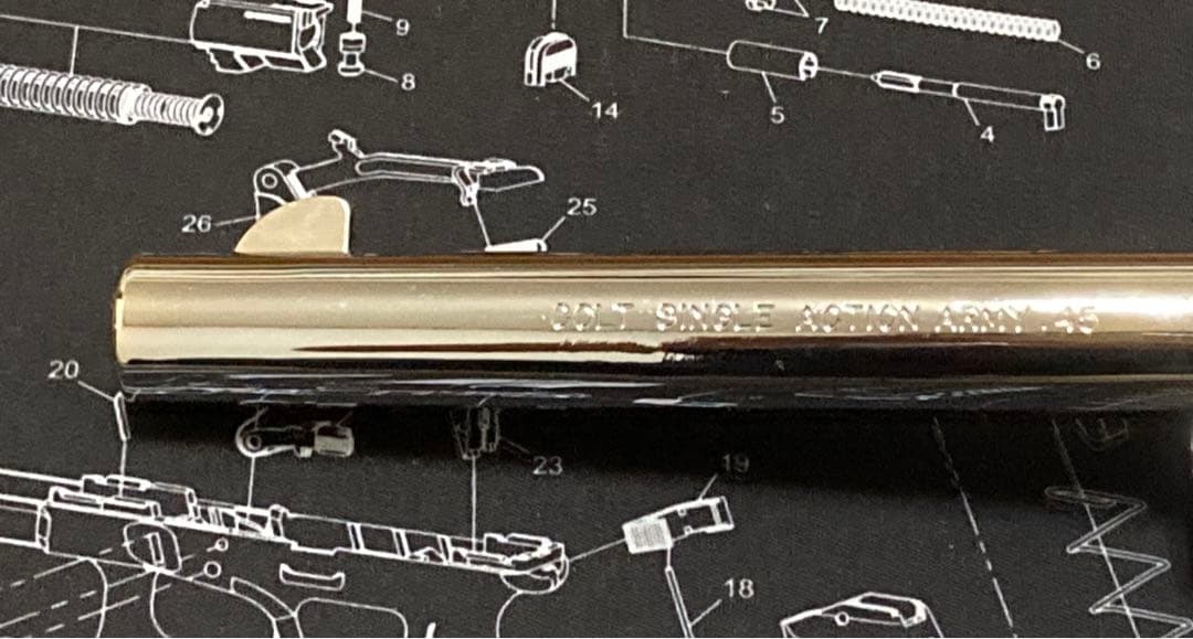 新品 未使用 ハートフォード SAA シルバー アーティラリー バレルフレーム