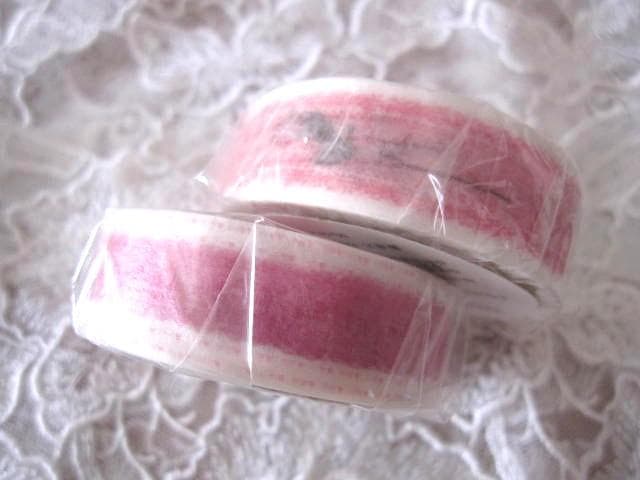 アロマンティック3点♡LALACROMANTICロールシール＆レースと薔薇マステ