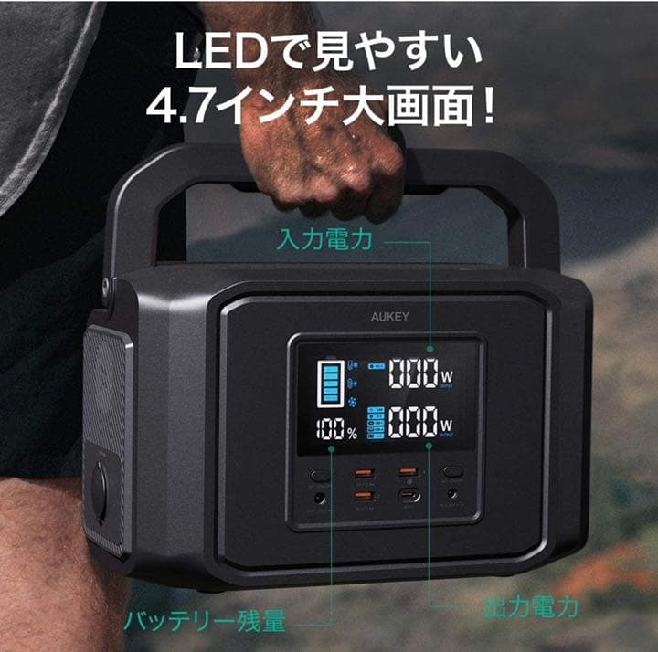 大容量のポータブル電源 174000mAhドローン小型冷蔵庫携帯電話パソコン対応