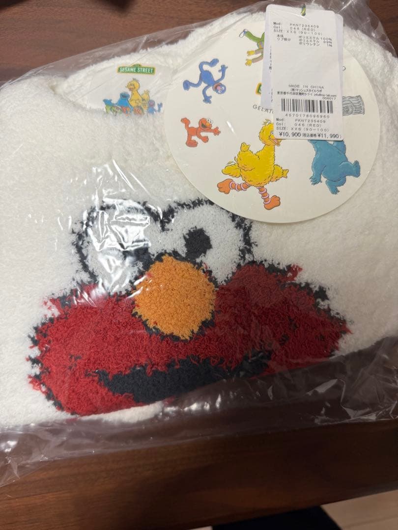 SESAME STREET エルモ　キッズ ジェラートピケ XXS