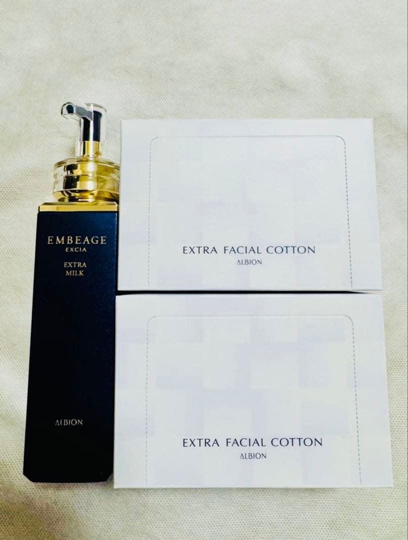 アルビオンアンベアージュエクストラミルク＆専用コットン40枚付き