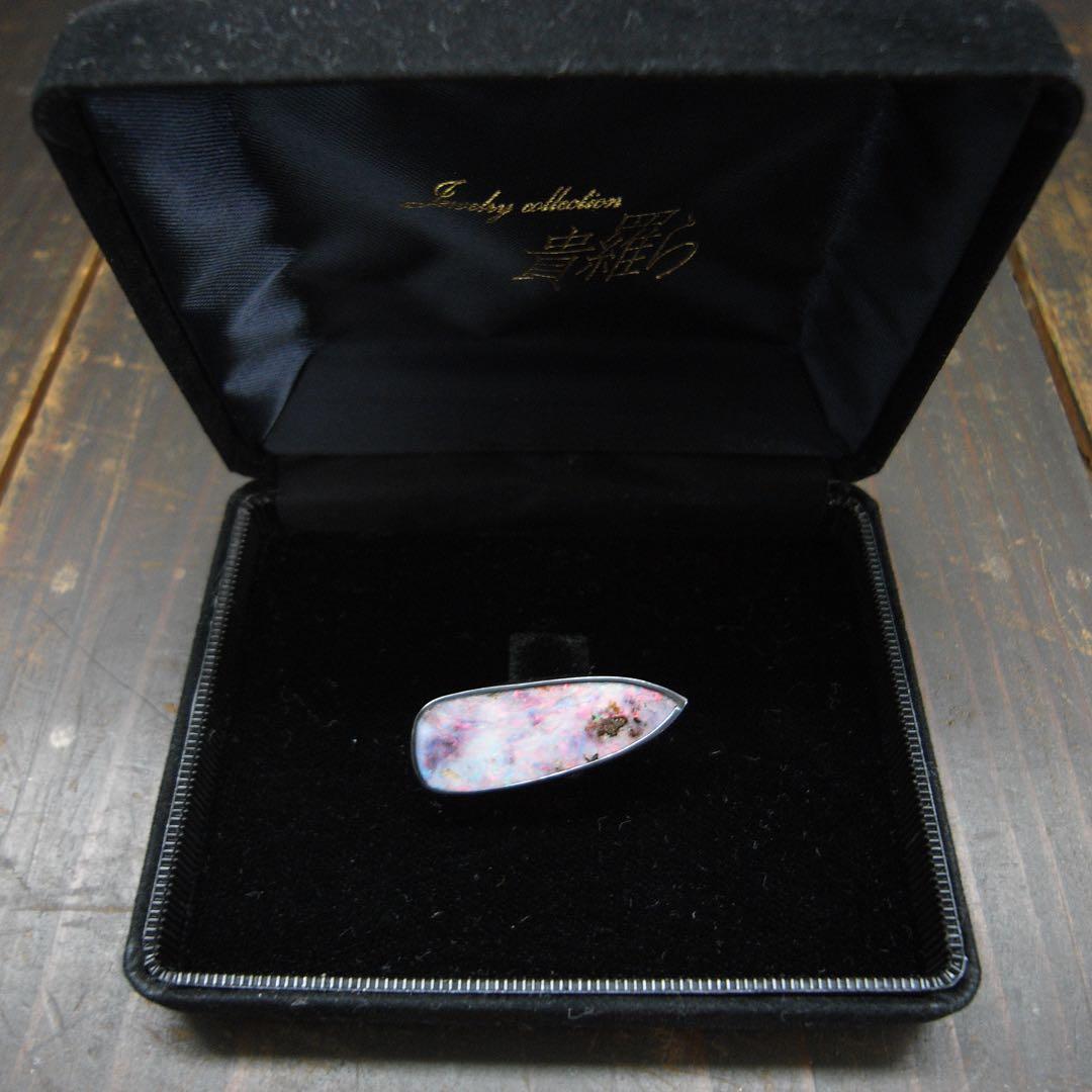 希少 大型 アンティーク 宝石 ジュエリー 遊色 ボルダー オパール ブローチ