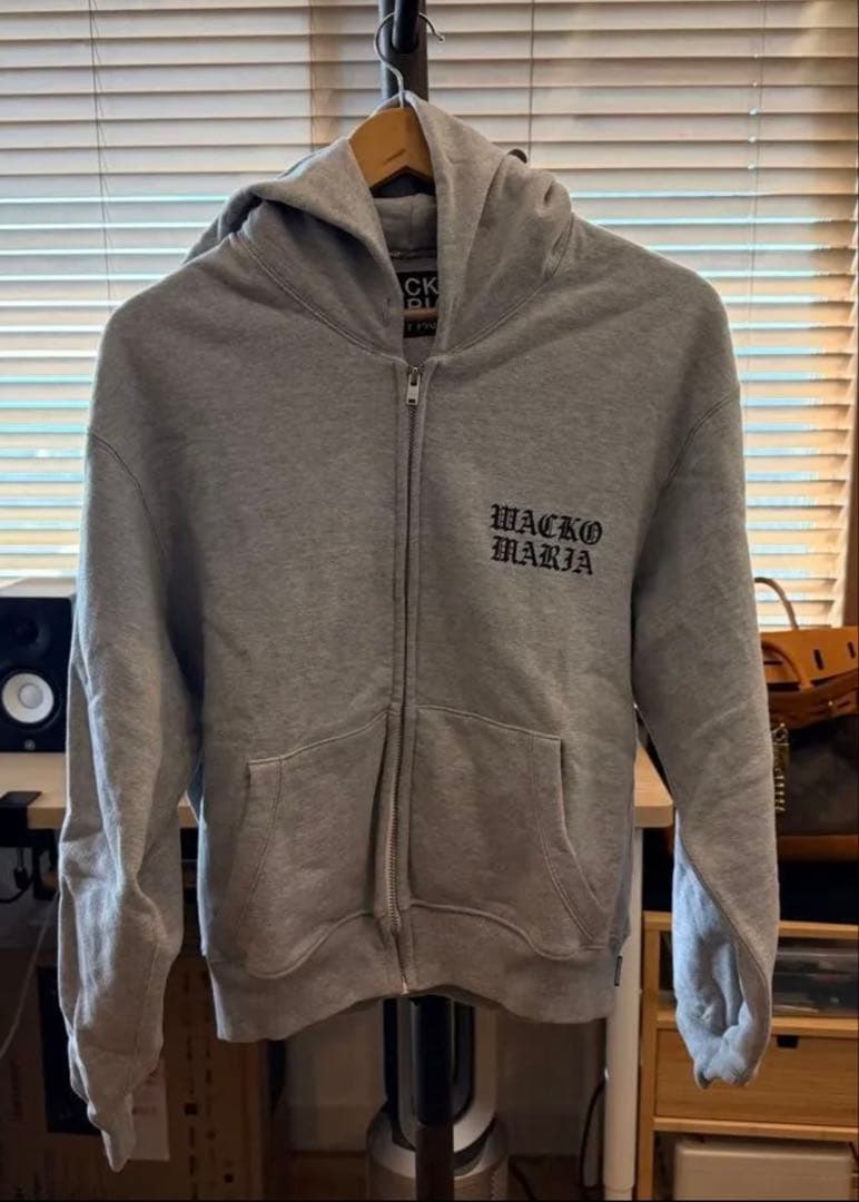 WACKO MARIA グレー ジップアップパーカー