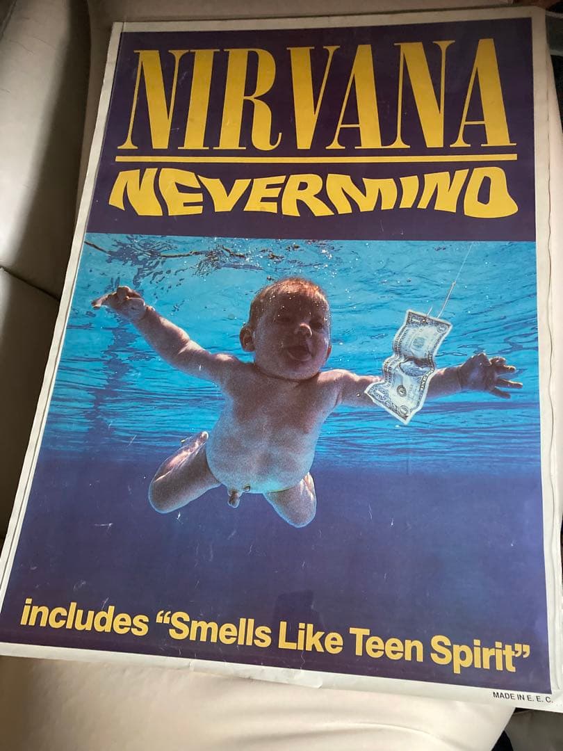激レアNIRVANA ポスター　ニルヴァーナ　カートコバーン　