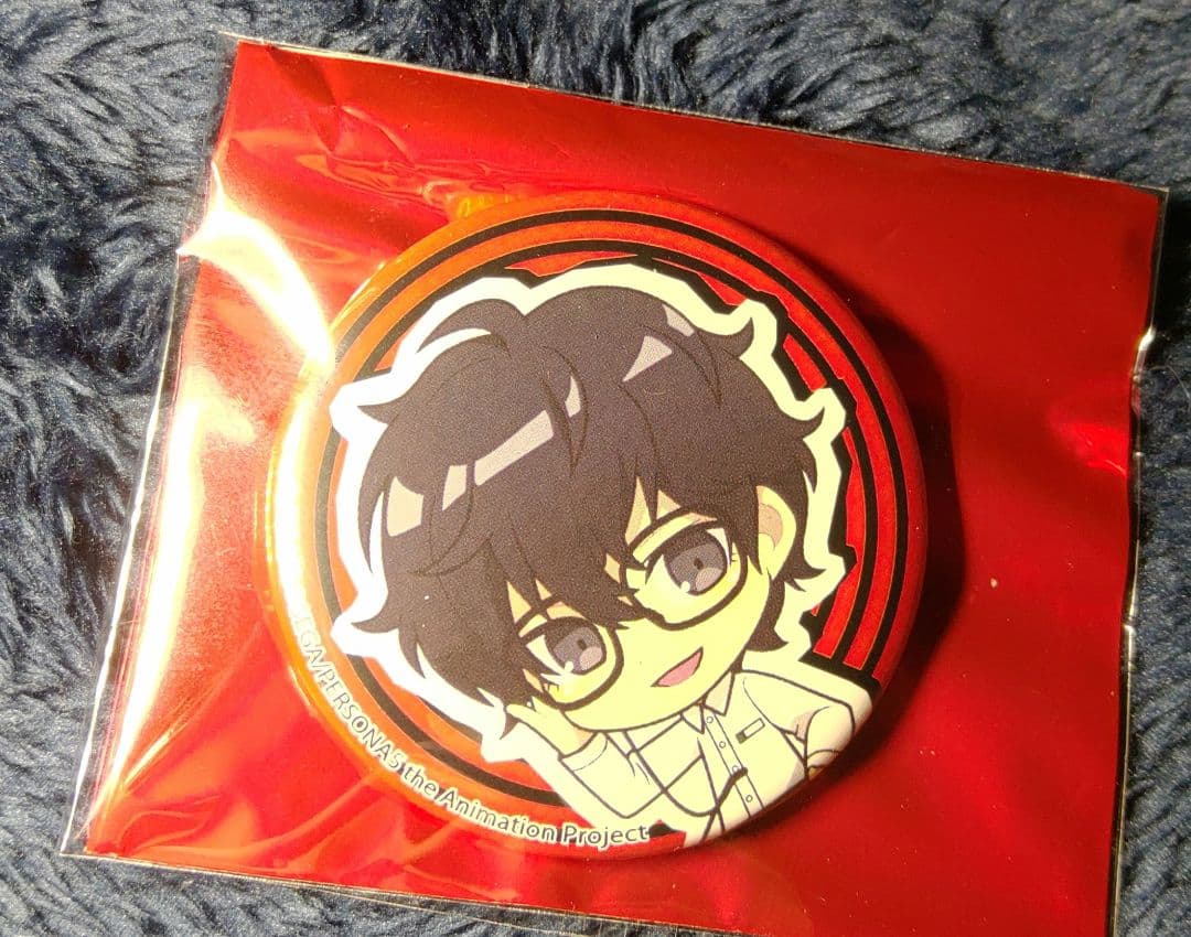 P5 ペルソナ5 東急ハンズコラボ　缶バッジ 主人公 雨宮蓮