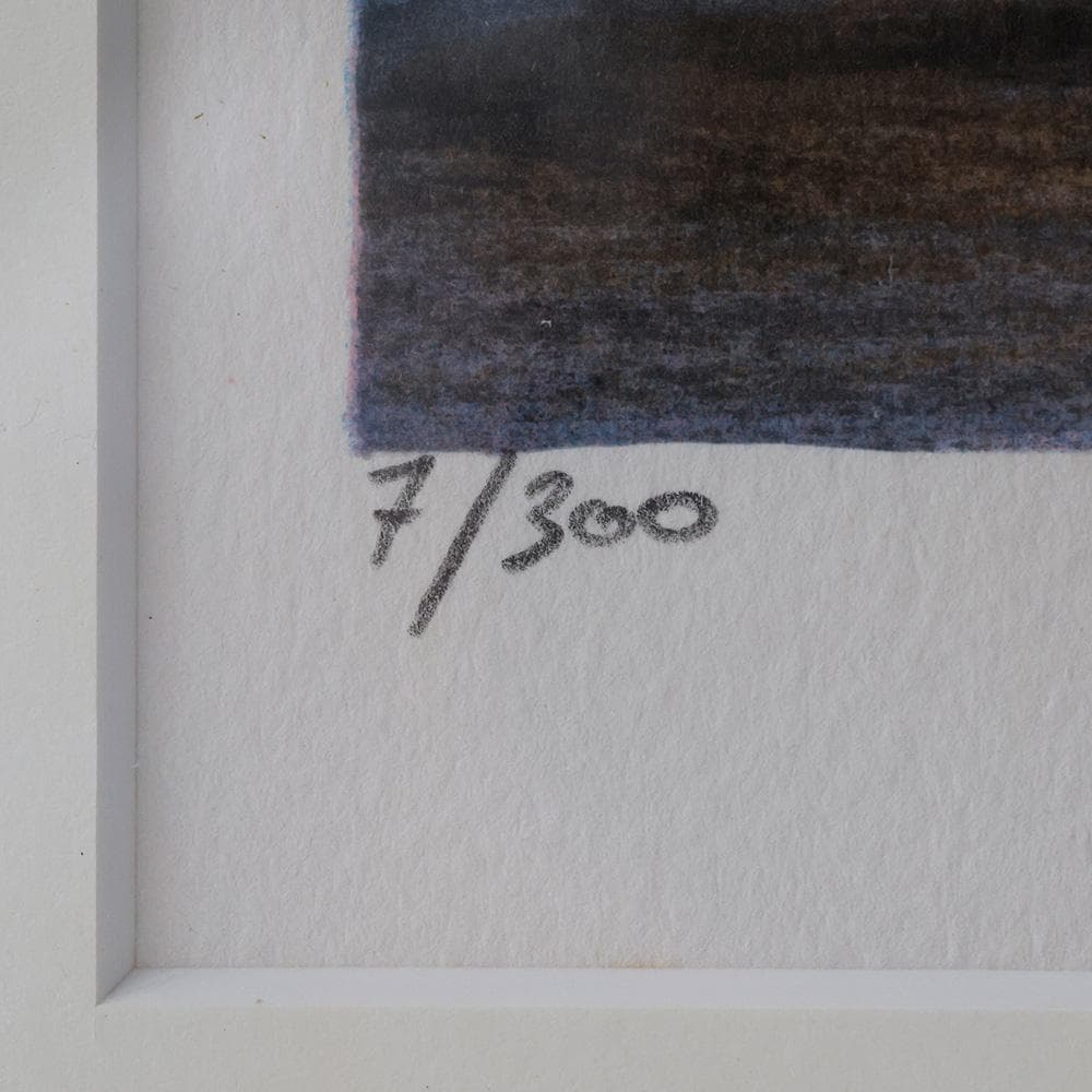 絵画 版画 ミッシェル・アンリ『黄色い花束』 リトグラフ 7/300 巨匠 パリ