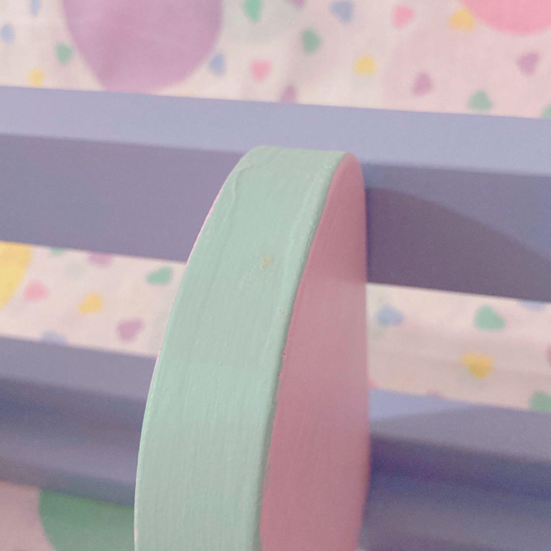 ♡パステルハートシェルフ ハンドペイント レトロファンシートイ spank♡