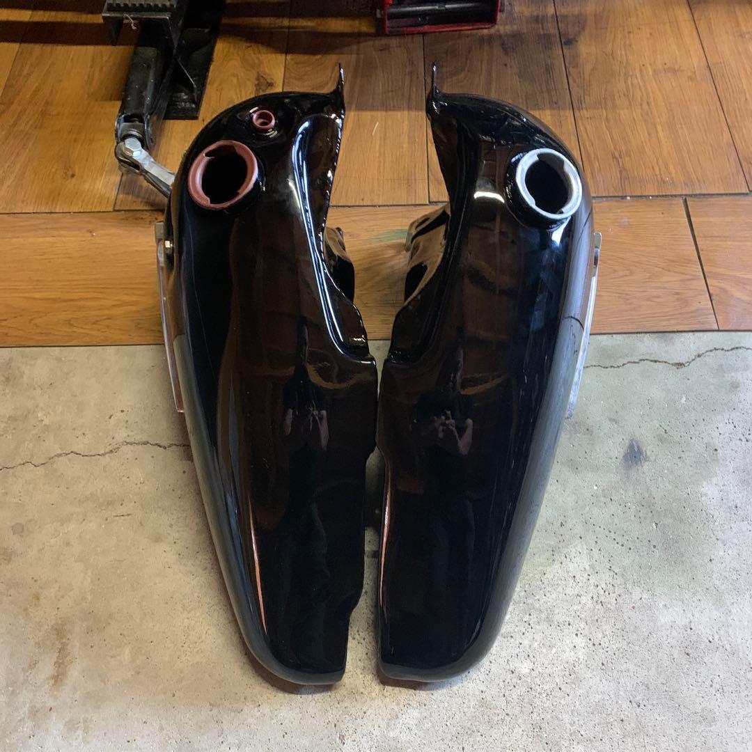 パンヘッド純正オプションハンドシフトタンク　1961〜1962 エンブレム付き