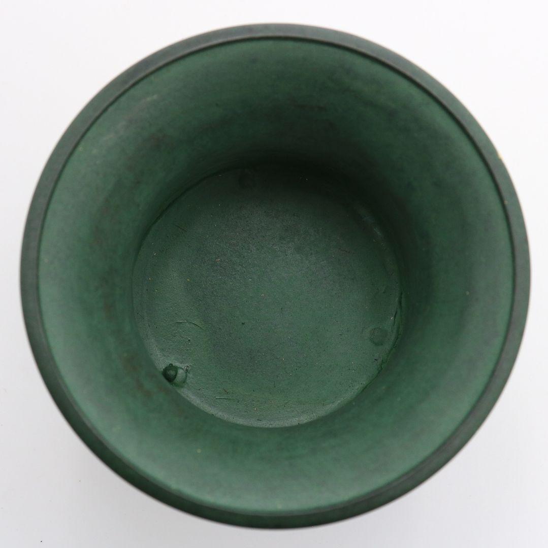 秦蔵六造 塗金銅香炉 瑞雲 青銅器 共箱　N497　NT6