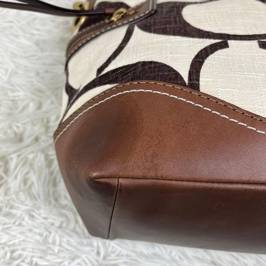 【希少】COACH キャンバス×レザー ワンショルダーバッグ レガシー