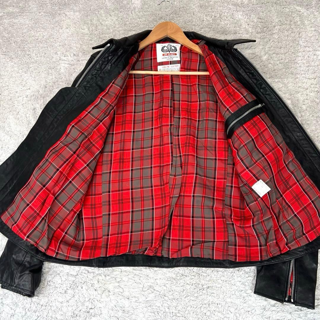 OR GLORY オアグローリー　ゴートスキン　レザージャケット　黒　40サイズ