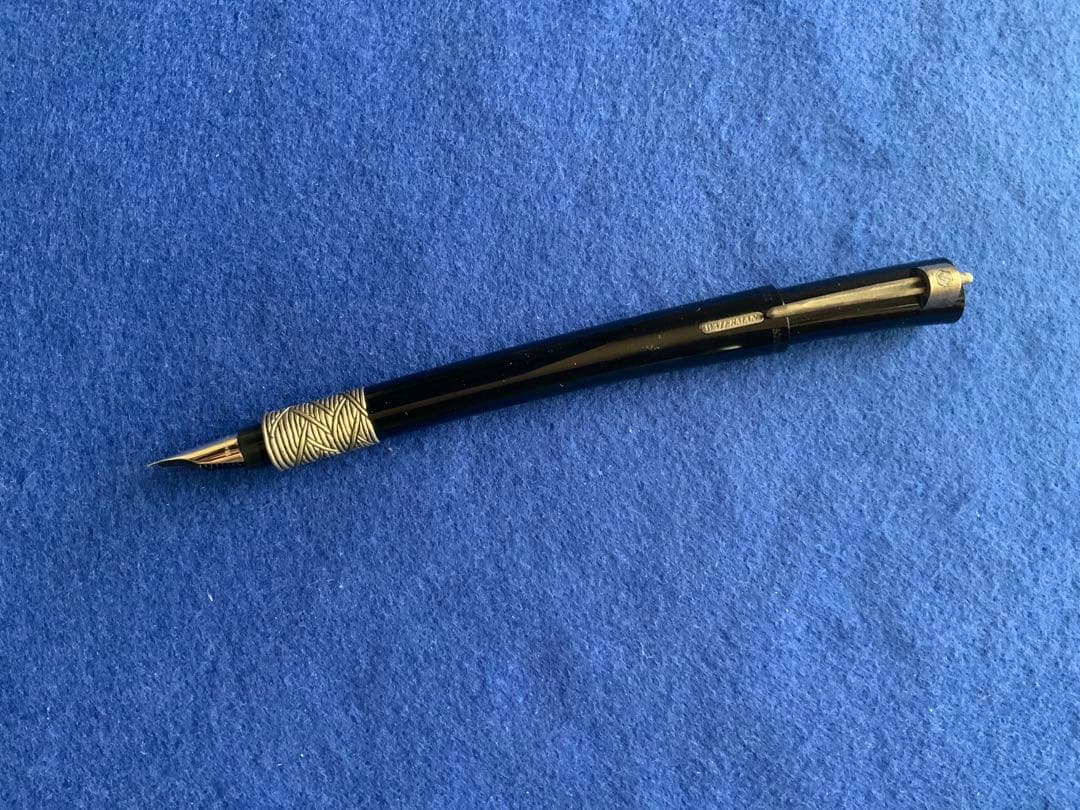 ウォーターマン　セレニテ　ブラック　18金シルバートリム