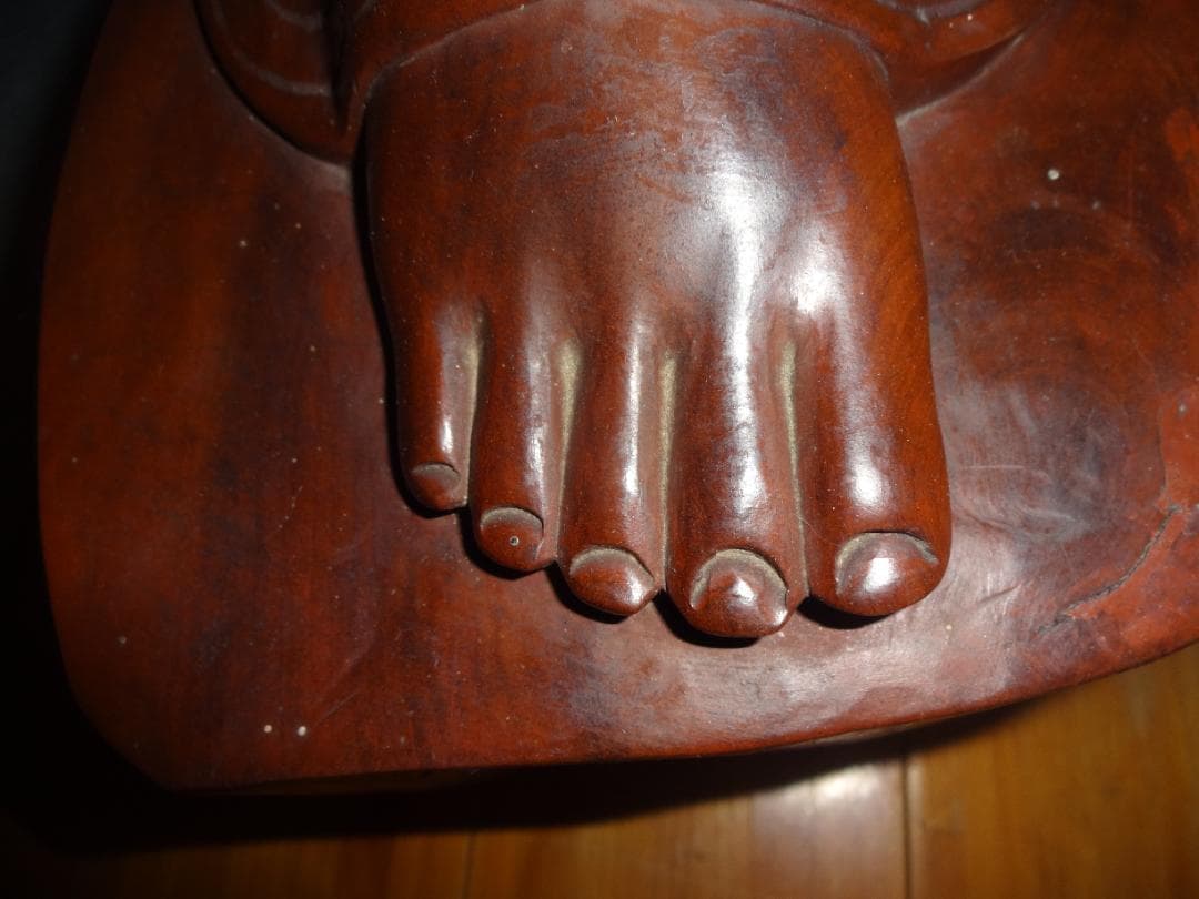 インドネシア　バリ島　木彫り人形（特大） ＊背中の写真、要確認