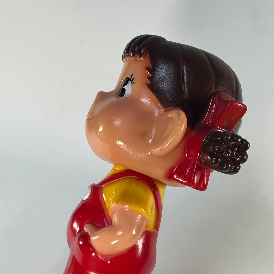 不二家　ペコちゃん　ソフビ貯金箱　レトロ