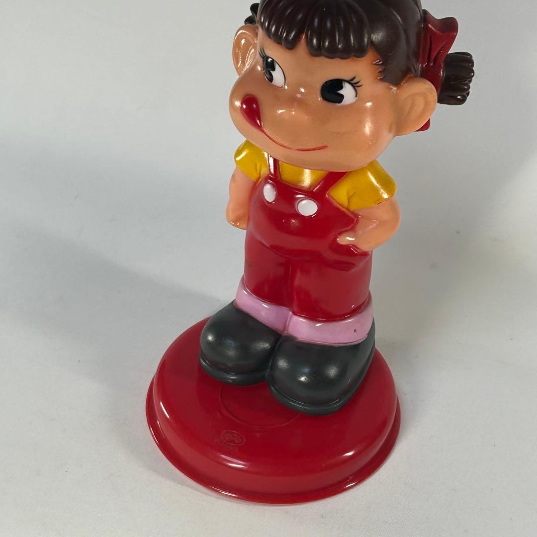 不二家　ペコちゃん　ソフビ貯金箱　レトロ