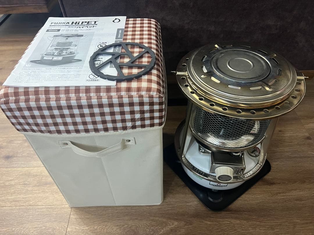 フジカハイペット 反射板付き ホワイト 暖房 キャンプ アウトドア ストーブ