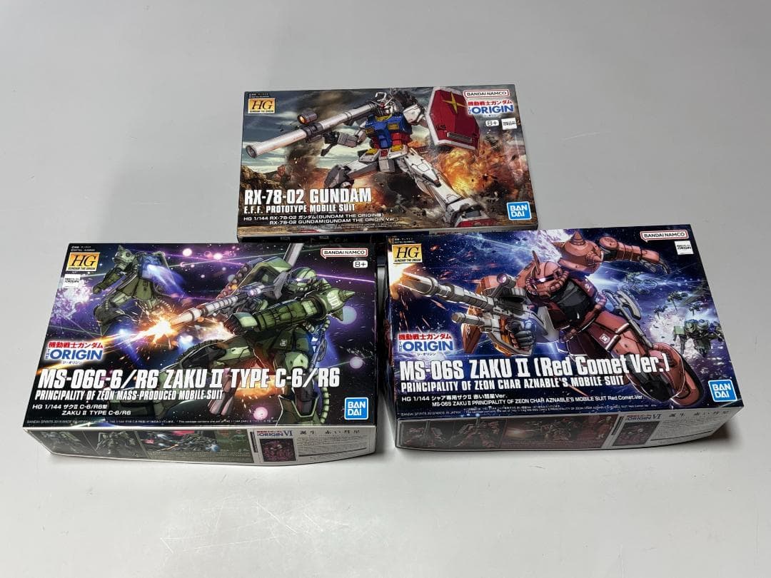 【オリジン5点】ドム試作実験機 ガンタンク初期型 ガンダム シャアザクⅡ ザクⅡ