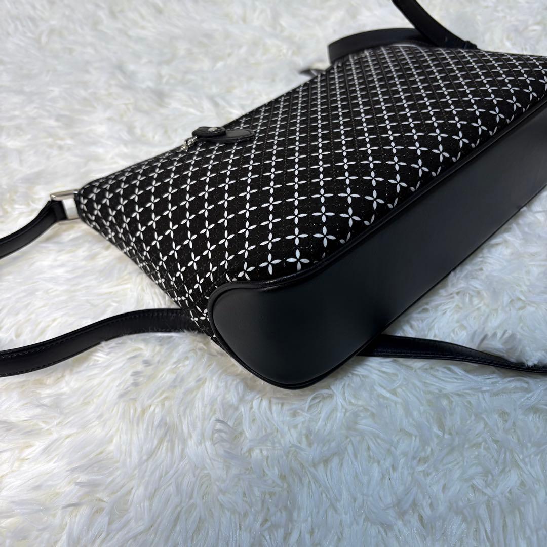 印傳屋 印伝 未使用級　ショルダー バッグ そよか 七宝　保存袋　箱付き