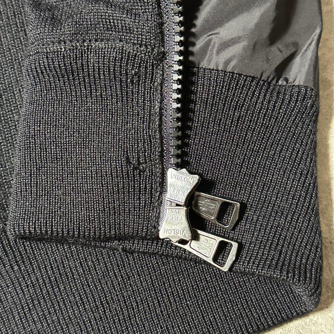 2017年モデル MONCLER ハイブリッド ニット カーディガン 黒 S