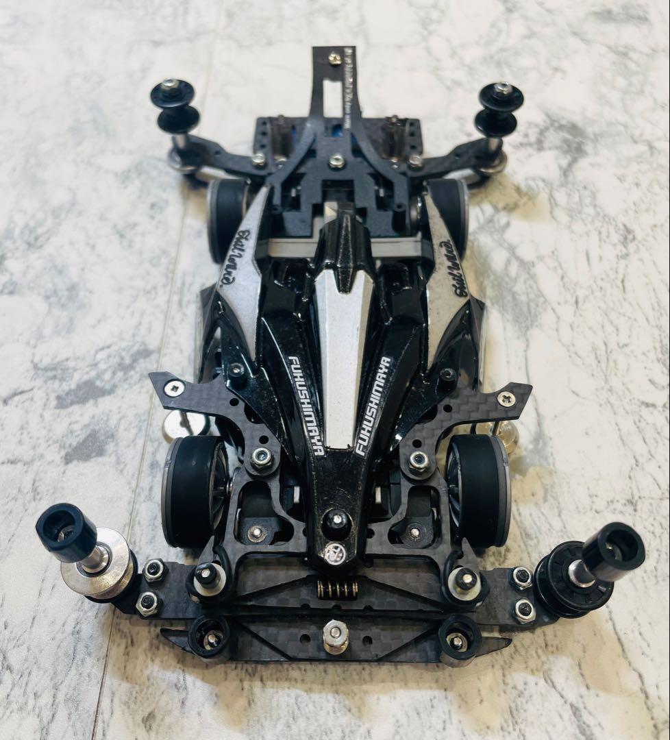 ミニ四駆　MSスギヤマ式フレキ　橋渡し　V字カット　１軸スラダン　１軸アンカー