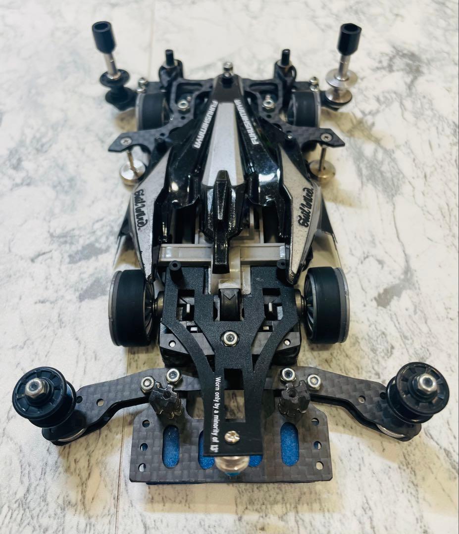 ミニ四駆　MSスギヤマ式フレキ　橋渡し　V字カット　１軸スラダン　１軸アンカー