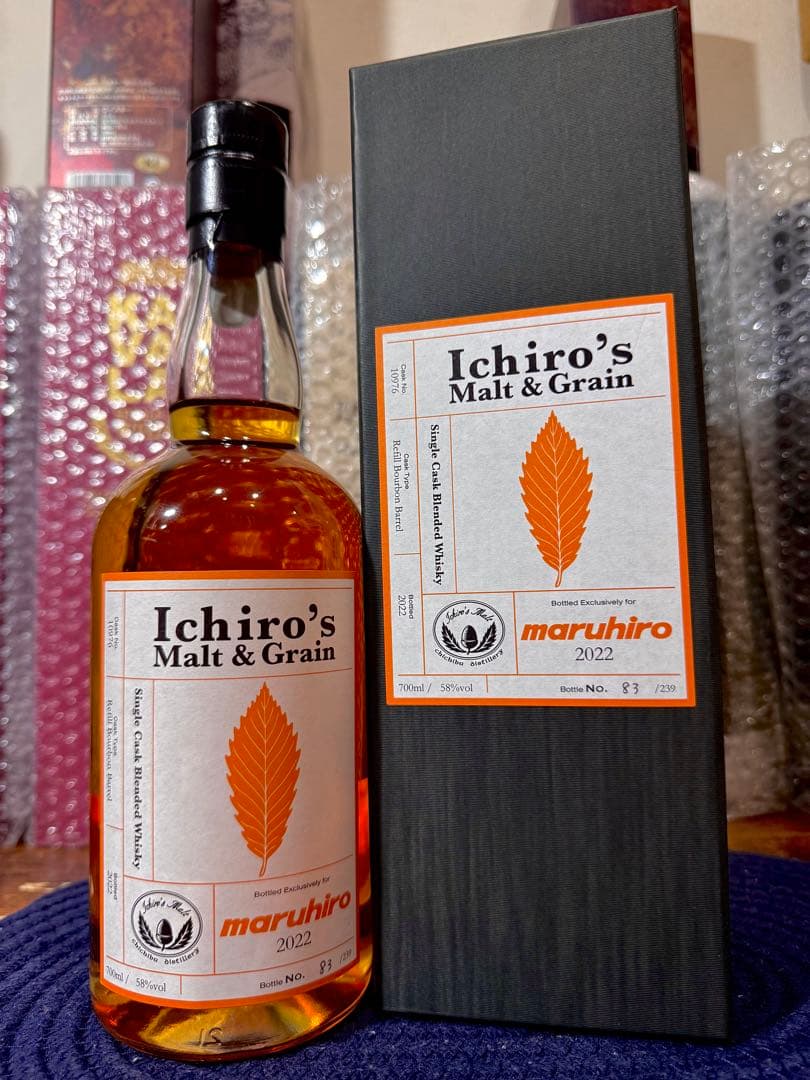 【希少】イチローズ モルト＆グレーン 2022リフィルバーボンバレル 丸広百貨店