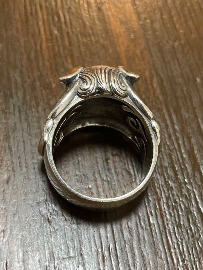 かすう工房　獅子リング　おおよそ25号