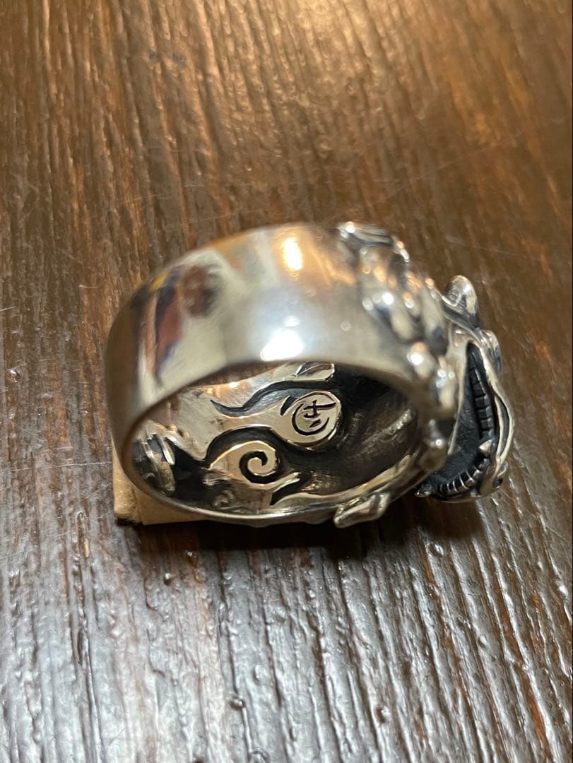 かすう工房　獅子リング　おおよそ25号