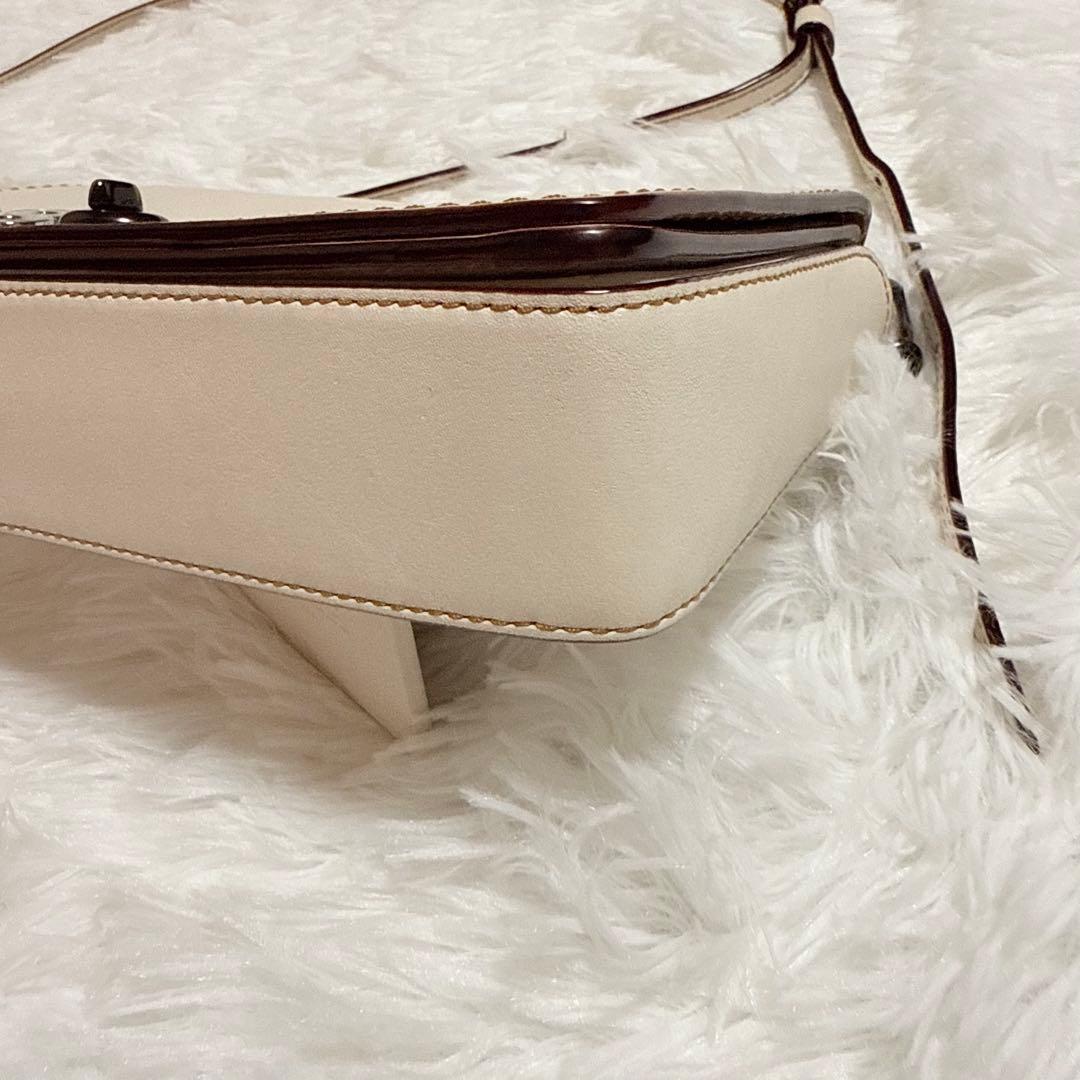 coach コーチ レキシー 恐竜 ショルダーバッグ ホワイト