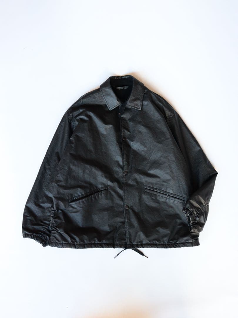 【限定価格】comoli / ペーパーレザー コーチジャケット