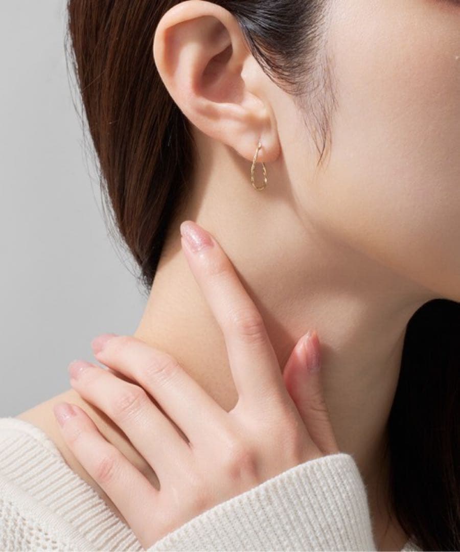 ■現行品■【Jewel closet by L&Co.】K10フープピアス