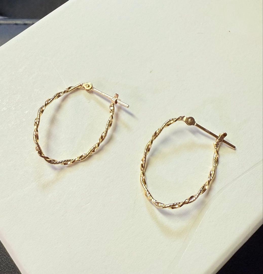 ■現行品■【Jewel closet by L&Co.】K10フープピアス