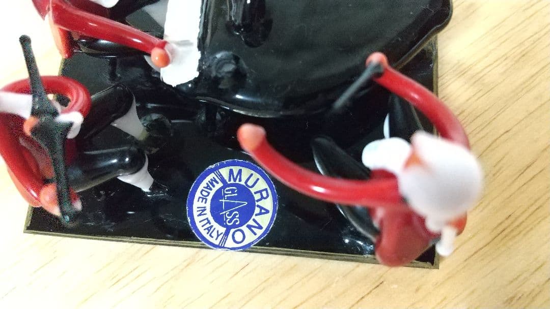 モーツァルト三重奏 ベネチアングラス イタリア ベニス ムラーノ島 正規品