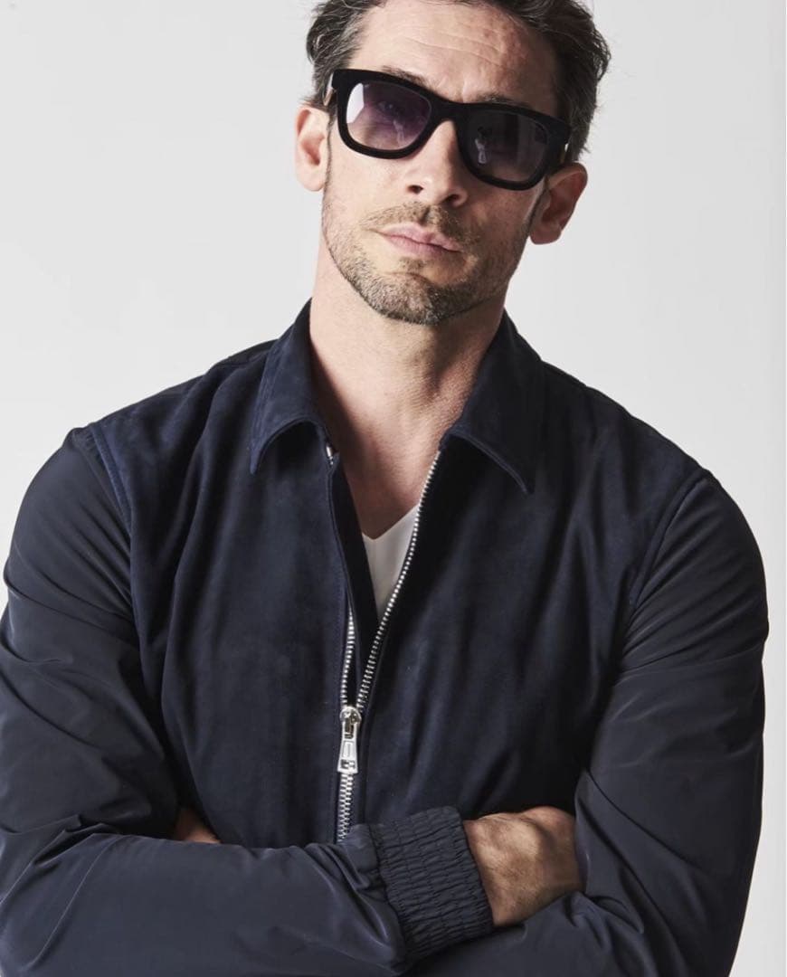 定価20万1piu1uguale3×EMMETI スウェードジャケット Ⅲ