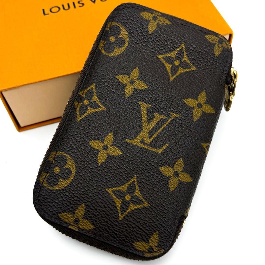 ルイヴィトン モノグラム ポシェット 6クレ キーケース 6連 鍵入れ ブラウン