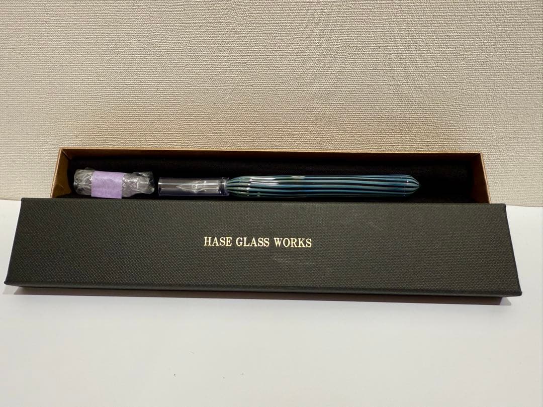 【HASE硝子工房】ストライプショート ガラスペン(イベント限定)