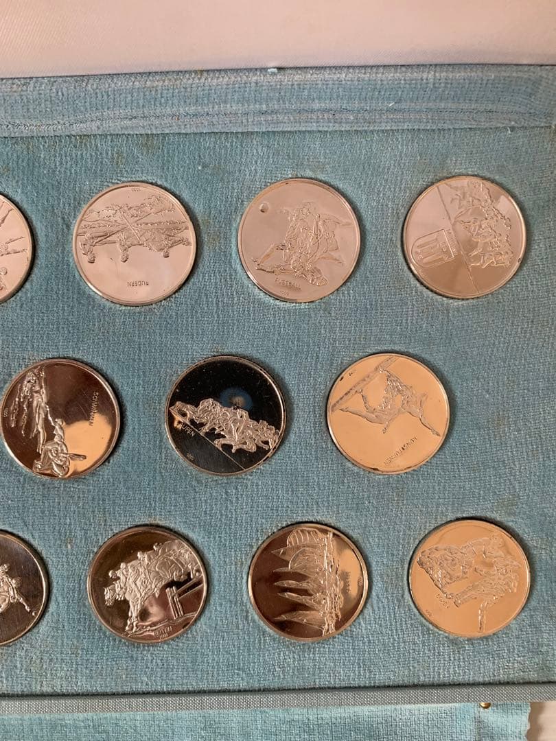 Gusi 　第20回オリンピックミュンヘン大会公式記念メダル 純銀製17点